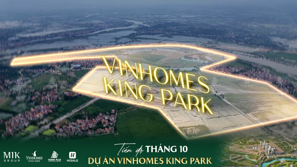 Ảnh flycam ranh giới dự án Vinhomes King Park, tháng 10/2026