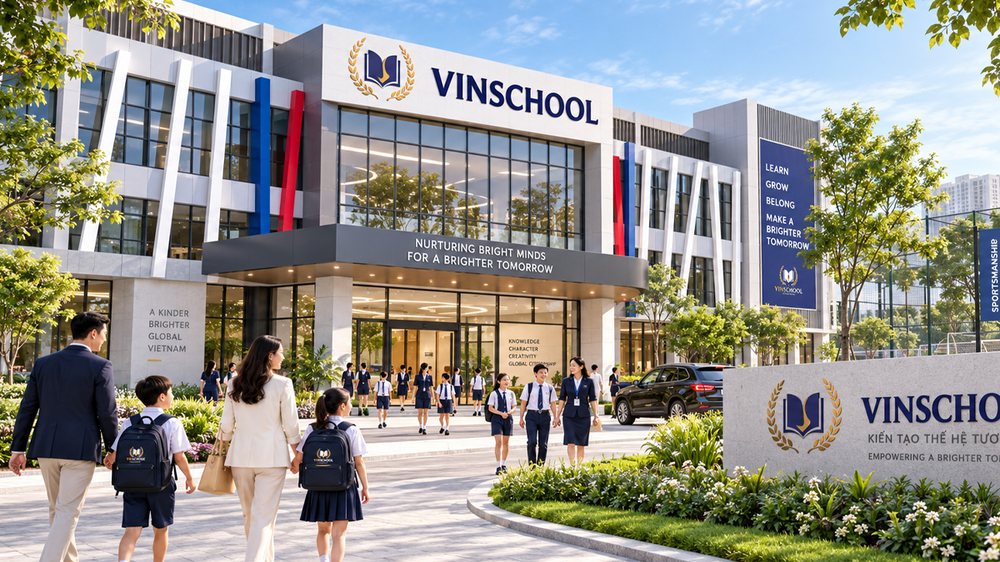 Phối cảnh trường Vinschool